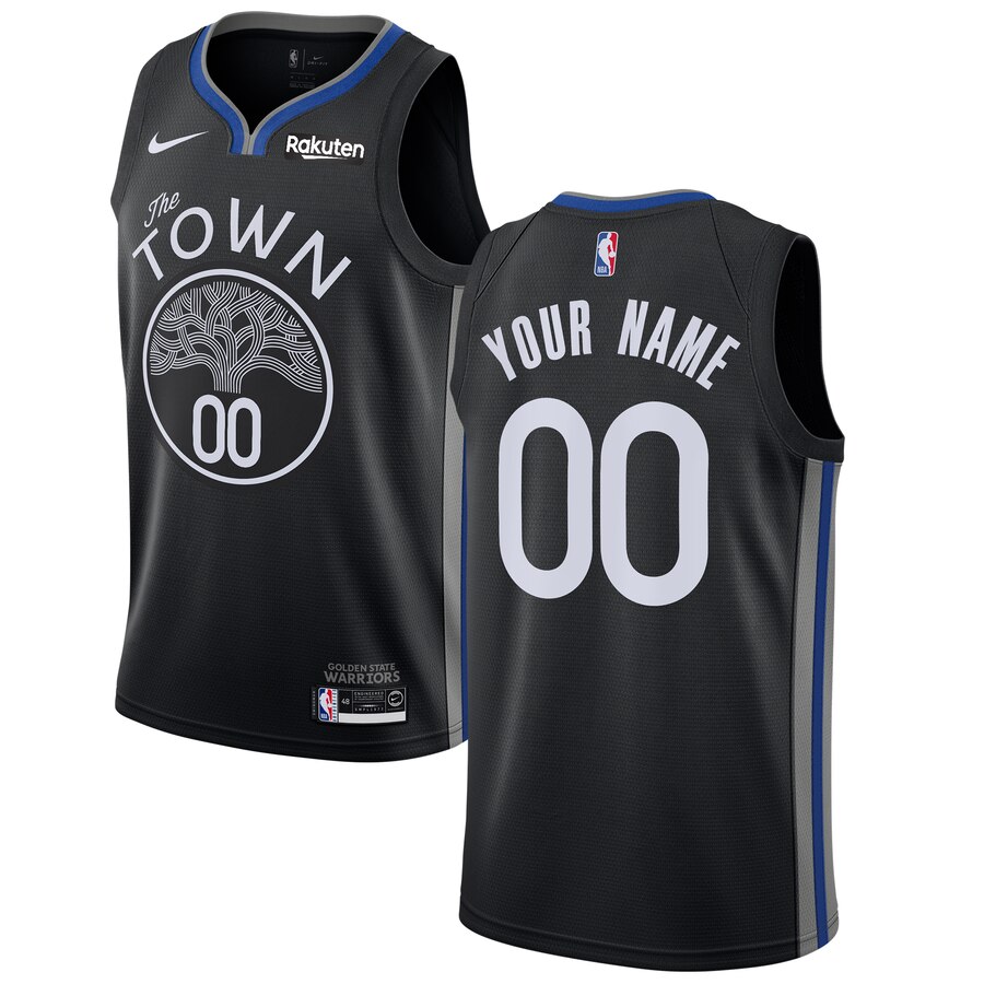 Men Golden State Warriors 00 customized Game black new Nike NBA Jerseys